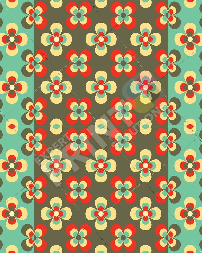 Colorful Vintage Retro Pattern #2 Decorative Curbside Farm Mailbox Cover - Image 5