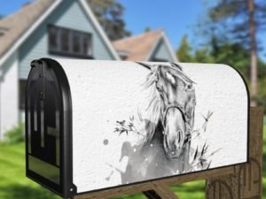 Beautiful Native Horse Decorative Curbside Farm Mailbox Cover