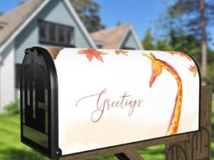 Giraffe Greetings Decorative Curbside Farm Mailbox Cover