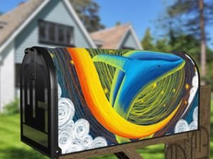 Fairytale Whales #2 Decorative Curbside Farm Mailbox Cover