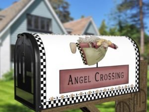 Primitive Country Garden Angel #5 - Angel Crossing Decorative Curbside Farm Mailbox Cover