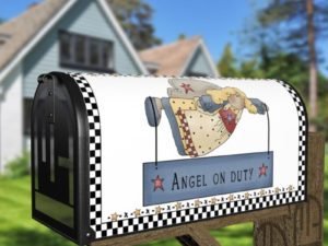 Primitive Country Garden Angel #2 - Angel on Duty Decorative Curbside Farm Mailbox Cover
