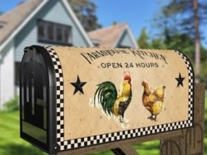 Life in the Farmhouse #11 - Farmhouse Kitchen - Open 24 Hours Decorative Curbside Farm Mailbox Cover