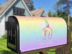 Believe in Magic Unicorn - Believe in Magic Decorative Curbside Farm Mailbox Cover