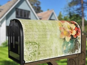 Shabby Chic Garden #5 Decorative Curbside Farm Mailbox Cover