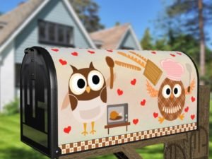 Cooking Owl #10 Decorative Curbside Farm Mailbox Cover