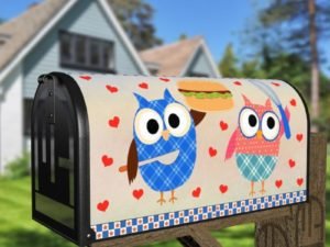 Cooking Owl #9 Decorative Curbside Farm Mailbox Cover