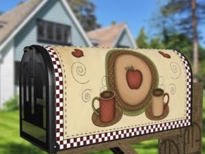 Wake Up and Smell the Coffee Decorative Curbside Farm Mailbox Cover