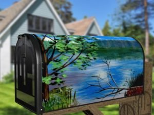 Through the Lake Decorative Curbside Farm Mailbox Cover
