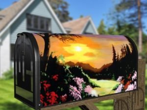 When the Sun Goes Down Decorative Curbside Farm Mailbox Cover