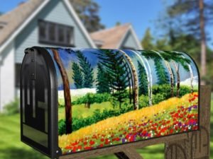 The Wildflower Glade Decorative Curbside Farm Mailbox Cover