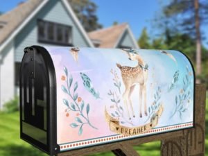 Cute Ethnic Deer - Dreamer Decorative Curbside Farm Mailbox Cover