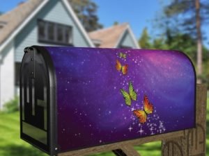 Butterfly Nebula Decorative Curbside Farm Mailbox Cover