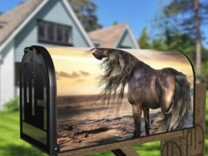 Beautiful Horse #9 Decorative Curbside Farm Mailbox Cover