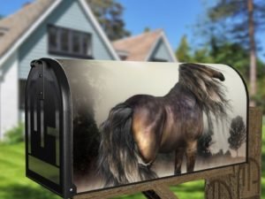 Beautiful Horse #6 Decorative Curbside Farm Mailbox Cover