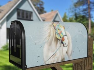 White Stallion Decorative Curbside Farm Mailbox Cover