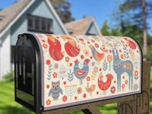 Christmas - Scandinavian Tale #2 Decorative Curbside Farm Mailbox Cover