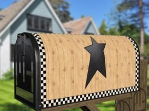 Primitive Star Decorative Curbside Farm Mailbox Cover