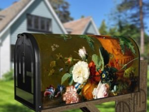 Still Life with Butterfly Decorative Curbside Farm Mailbox Cover