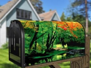 Beautiful Reflection at the Lake Decorative Curbside Farm Mailbox Cover