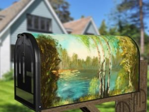 Summer Holiday at the Lake Decorative Curbside Farm Mailbox Cover