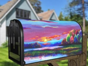Beautiful Fantasy Landscapes #3 Decorative Curbside Farm Mailbox Cover