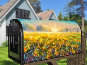Beautiful Summer Sunrise Decorative Curbside Farm Mailbox Cover