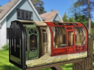 Bistro in Paris Decorative Curbside Farm Mailbox Cover