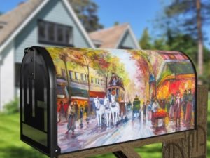Victorian Paris Street Decorative Curbside Farm Mailbox Cover