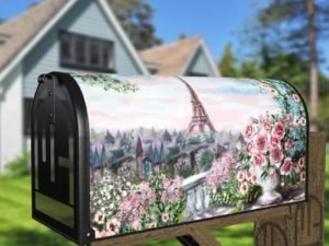 Beautiful Balcony in Paris Decorative Curbside Farm Mailbox Cover