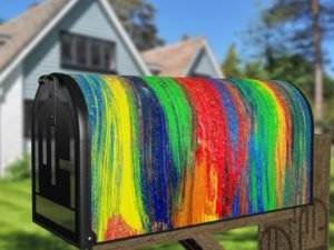 Beautiful Bright Oil Painting Pattern Decorative Curbside Farm Mailbox Cover