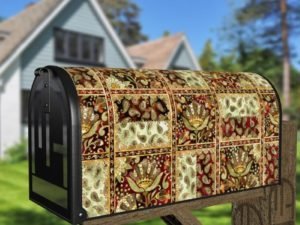 Beautiful Folk Ethnic Native Boho Paisley Design #11 Decorative Curbside Farm Mailbox Cover