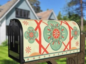 Beautiful Pastel Ethnic Bohemian Design #1 Decorative Curbside Farm Mailbox Cover