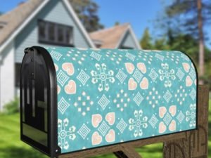 Beautiful Ethnic Native Boho Pastel Folk Design Decorative Curbside Farm Mailbox Cover