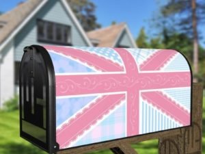 British Union Jack Patchwork Flag #2 Decorative Curbside Farm Mailbox Cover