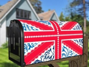 British Union Jack Patchwork Flag # Decorative Curbside Farm Mailbox Cover