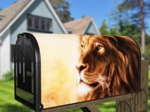 Beautiful Lion Head Decorative Curbside Farm Mailbox Cover
