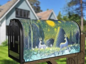 Fairy Forest Night Decorative Curbside Farm Mailbox Cover