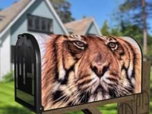 Majestic Tiger Decorative Curbside Farm Mailbox Cover