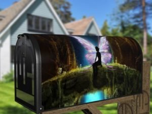 Midnight Fairy in the Forest Decorative Curbside Farm Mailbox Cover