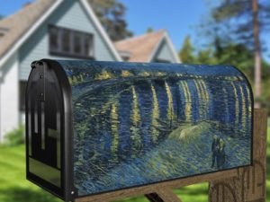Starry Night Over the Rhone by Vincent van Gogh Decorative Curbside Farm Mailbox Cover
