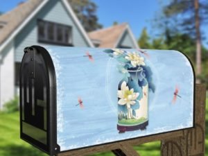 Love Grows Here Masonjar Decorative Curbside Farm Mailbox Cover