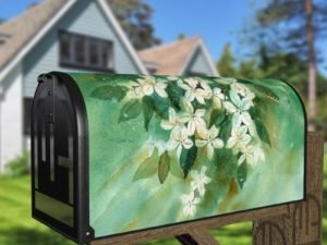 Beautiful Blooming Jasmines Decorative Curbside Farm Mailbox Cover