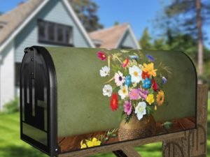 Colorful Garden Bouquet Decorative Curbside Farm Mailbox Cover