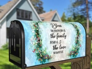 Beautiful Family Quote Decorative Curbside Farm Mailbox Cover