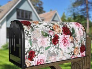 Victorian Rose Bouquets #1 Decorative Curbside Farm Mailbox Cover