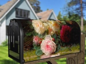 Beautiful Romantic Victorian Roses #2 Decorative Curbside Farm Mailbox Cover