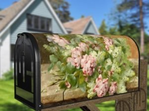 Beautiful Romantic Victorian Roses #4 Decorative Curbside Farm Mailbox Cover