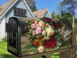 Beautiful Romantic Victorian Roses #12 Decorative Curbside Farm Mailbox Cover