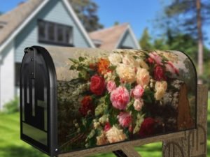 Beautiful Romantic Victorian Roses #13 Decorative Curbside Farm Mailbox Cover